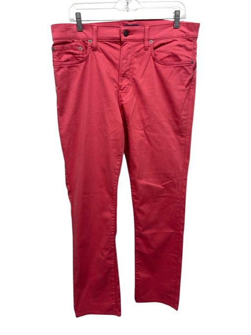 Polo Size 32 Pink Cotton Solid Zip Fly Men's Pants Pink / 32