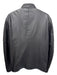 Armani Size 44 Black Leather Solid Moto Zip Up Men's Jacket Black / 44