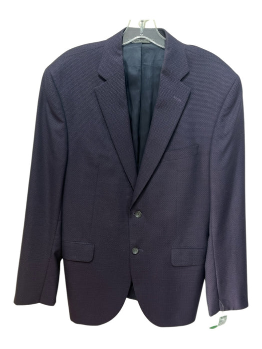 Jack Victor Purple Wool Blend Micro 2 Button Men's Blazer Purple / 42