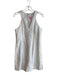 Lilly Pulitzer Size 10 White Cotton Lined Sleeveless V Neck Back Zip Dress White / 10