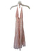Molly Bracken Size Est S Orange & Purple Cotton Spaghetti Strap Flowers Dress Orange & Purple / Est S