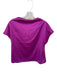 Size S Purple Polyester Cap Sleeve Back Tie Top Purple / S