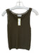 Molly Bracken Size Est S Olive Green Cotton Blend Sleeveless Crochet Top Olive Green / Est S