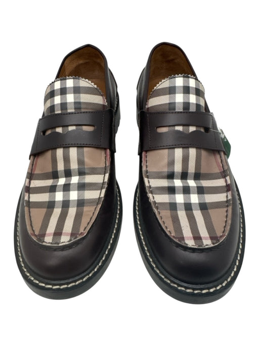 Burberry Shoe Size 43 AS IS Dark Brown & Tan Leather Novacheck Loafer Shoes Dark Brown & Tan / 43