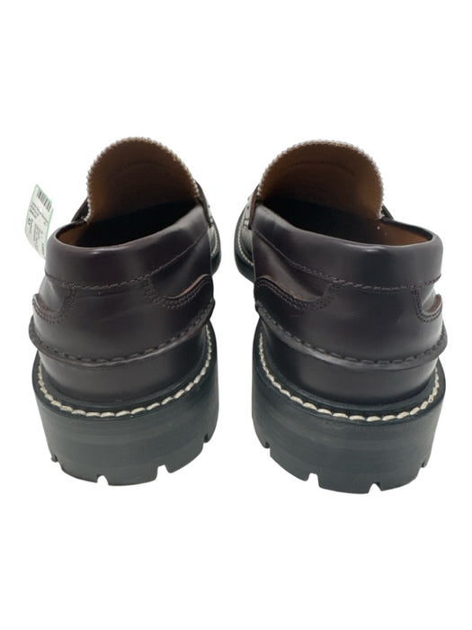 Burberry Shoe Size 43 AS IS Dark Brown & Tan Leather Novacheck Loafer Shoes Dark Brown & Tan / 43