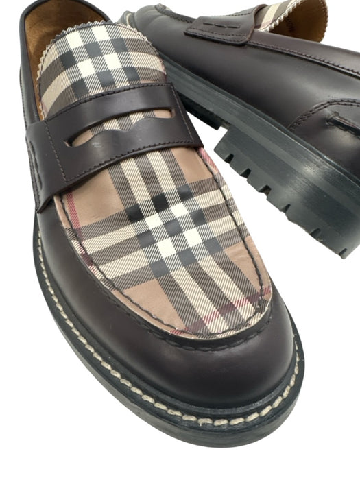 Burberry Shoe Size 43 AS IS Dark Brown & Tan Leather Novacheck Loafer Shoes Dark Brown & Tan / 43