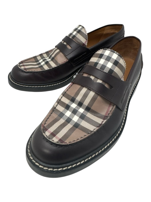 Burberry Shoe Size 43 AS IS Dark Brown & Tan Leather Novacheck Loafer Shoes Dark Brown & Tan / 43