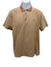 Burberry Size XL Tan Cotton Solid Pique Polo Men's Short Sleeve Tan / XL