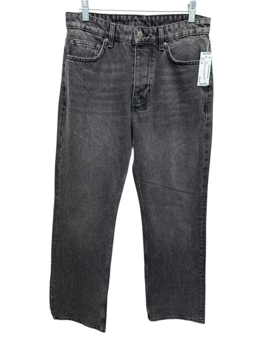 Ksubi Size 29 Faded Black Cotton Blend Solid Wide Leg Jean Men's Pants Faded Black / 29