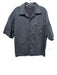 Purple - Brand AS IS Size S Faded Blue Cotton Blend Solid Button Up Short Sleeve Faded Blue / S