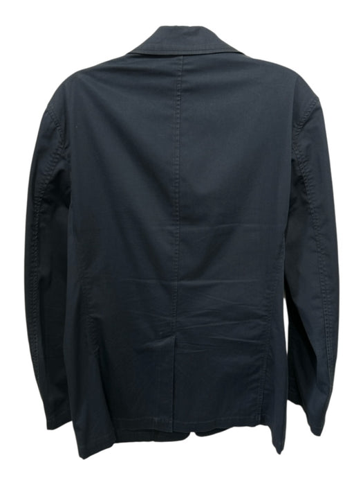 Theory Navy Cotton Solid 2 Button Men's Blazer Navy / 40