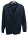 Theory Navy Cotton Solid 2 Button Men's Blazer Navy / 40