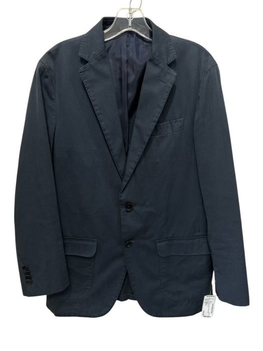 Sid Mashburn Blue Cotton Twill 3 Button Rolled Men's Blazer Blue / 50