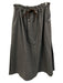 Ann Mashburn Size XS Gray & bronze Wool Elastic & Drawstring Waist Midi Skirt Gray & bronze / XS