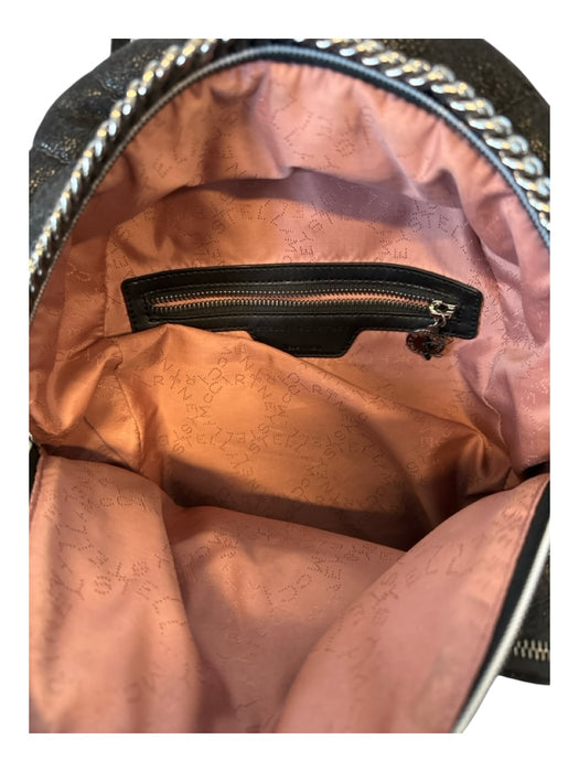 Stella McCartney Black & Silver Vegan Leather Quilted Chain SHW Bag Black & Silver / M