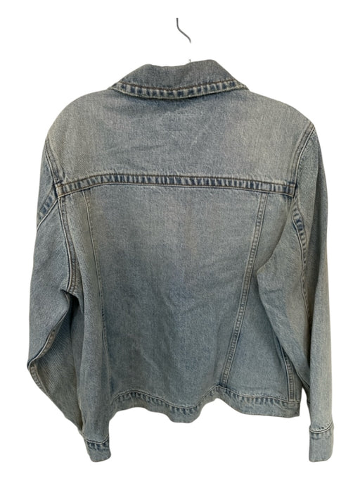 The Great Size 2/M Med Light Wash Cotton Long Sleeve Denim Jacket Med Light Wash / 2/M