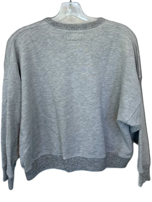 The Great Size 0/XS Gray & Red Cotton Blend Long Sleeve Sailboats Sweatshirt Gray & Red / 0/XS