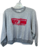 The Great Size 0/XS Gray & Red Cotton Blend Long Sleeve Sailboats Sweatshirt Gray & Red / 0/XS