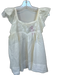The Great Size 1/S Ivory Cotton Flutter Sleeves Embroidered Flowers Top Ivory / 1/S