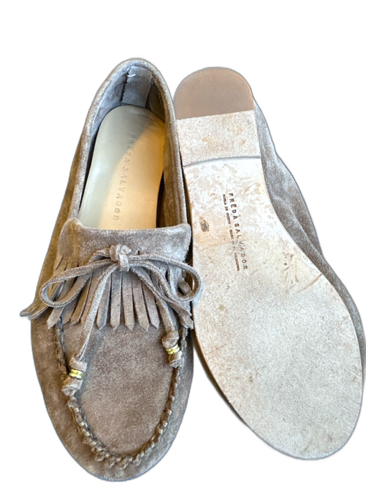 freda salvador Shoe Size 6.5 Brown Suede Fringe Moccasins Brown / 6.5