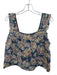 The Great Size 1/S Blue & Multi Ramie Floral Sleeveless Top Blue & Multi / 1/S