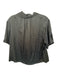 The Great Size 1/S Black & Green Viscose & Rayon Short Sleeve Button Up Top Black & Green / 1/S
