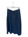 The Great Size 1/S Dark Wash Cotton High Waist Pleat Detail Denim Maxi Skirt Dark Wash / 1/S