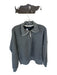 perfectwhitetee Gray Cotton Blend Half Zip Heathered Long Sleeve Pullover Gray / S