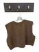 The Great Size 1/S Brown Alpaca Blend Knit Sleeveless Sweater Brown / 1/S