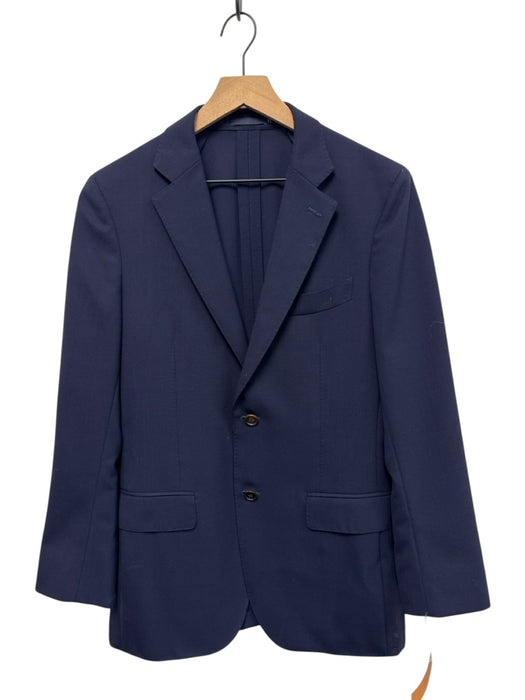 Suitsupply Blue Wool Solid 2 Button Men's Suit Blue / 48