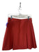 Tory Burch Size 2 Rust Red Polyester Blend High Rise Buckle Detail Pleat Skirt Rust Red / 2