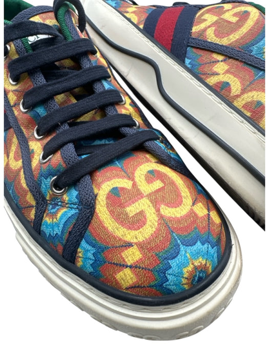 Gucci Shoe Size 8.5 Good Multi Canvas Guccissima Sneaker Men's Shoes Multi / 8.5