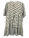 India Collection Emerson Fry Size XS/S Blue & White Cotton Short Sleeve Dress Blue & White / XS/S