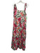 Jude Connally Size M Pink, Orange, Green Cotton Sleeveless Floral & Birds Dress Pink, Orange, Green / M