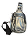 Free People Pewter Leather Metallic Crossbody Bag Pewter / S