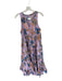 By Anthropologie Size S purple & orange Cotton Sleeveless Botanical V Neck Dress purple & orange / S