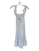 Current Air Size S White Cotton Flutter Sleeves Eyelet Maxi Dress White / S