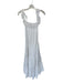 Current Air Size S White Cotton Flutter Sleeves Eyelet Maxi Dress White / S