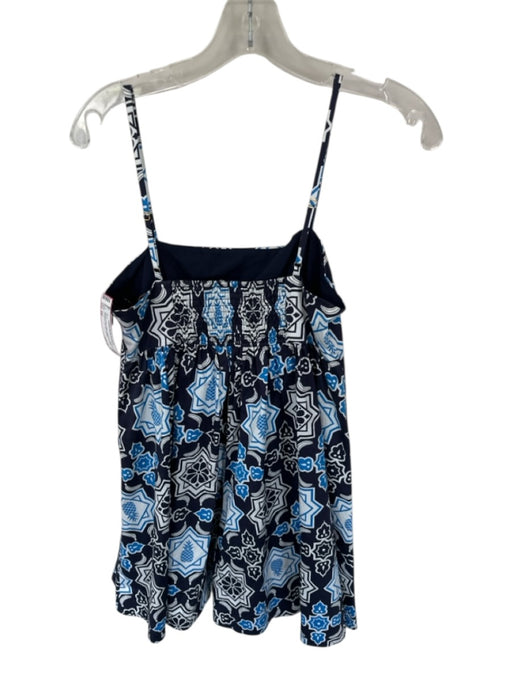 Hutch Size XS Navy & white Cotton Spaghetti Strap Pineapple Side Zip Dress Navy & white / XS