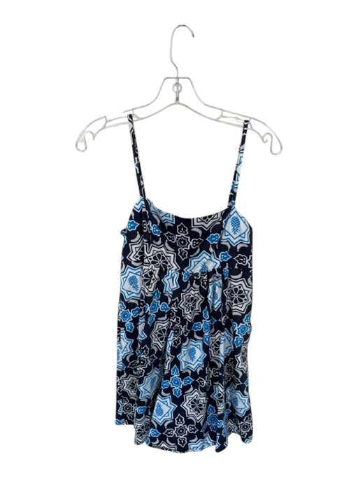 Hutch Size XS Navy & white Cotton Spaghetti Strap Pineapple Side Zip Dress Navy & white / XS