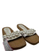 Stuart Weitzman Shoe Size 8 White Leather Faux Pearls Slide Sandals White / 8