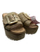 Sam Edelman Shoe Size 8.5 Tan Raffia Platform Wedge Buckle Sandals Tan / 8.5