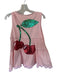 Queen of Sparkles Size S Peach & Red Cotton Blend Sleeveless Rhinestone Dress Peach & Red / S