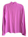 Lilly Pulitzer Luxletic Size M Pink Nylon & Spandex Ruffle Neck Long Sleeve Top Pink / M