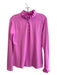 Lilly Pulitzer Luxletic Size M Pink Nylon & Spandex Ruffle Neck Long Sleeve Top Pink / M