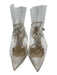 Jimmy Choo x Off-White Shoe Size 39.5 Ivory White Leather & Silk Plastic Pumps Ivory White / 39.5