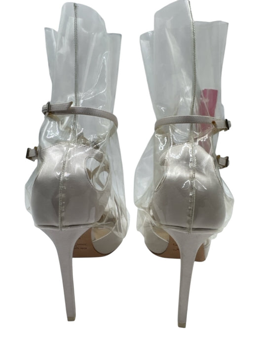 Jimmy Choo x Off-White Shoe Size 39.5 Ivory White Leather & Silk Plastic Pumps Ivory White / 39.5