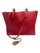 Tory Burch Orange Pebbled Leather Zip Close Shoulder Strap Bag Orange