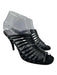 Salvatore Ferragamo Shoe Size 8.5 Black Leather Upper Knot Detail Caged Sandals Black / 8.5