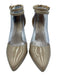 Adrienne Vittadini Shoe Size 8 Beige Leather Upper Patent Pumps Beige / 8